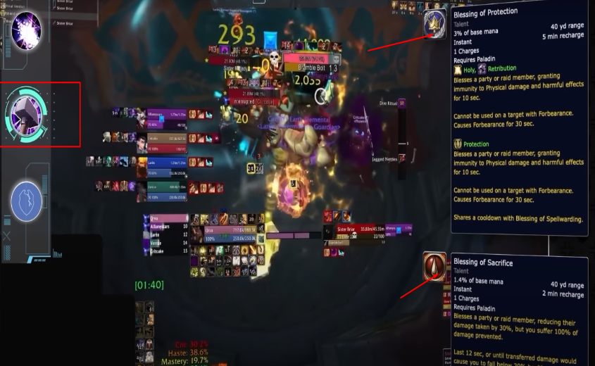 Retribution Paladins in Mythic+ Dungeons