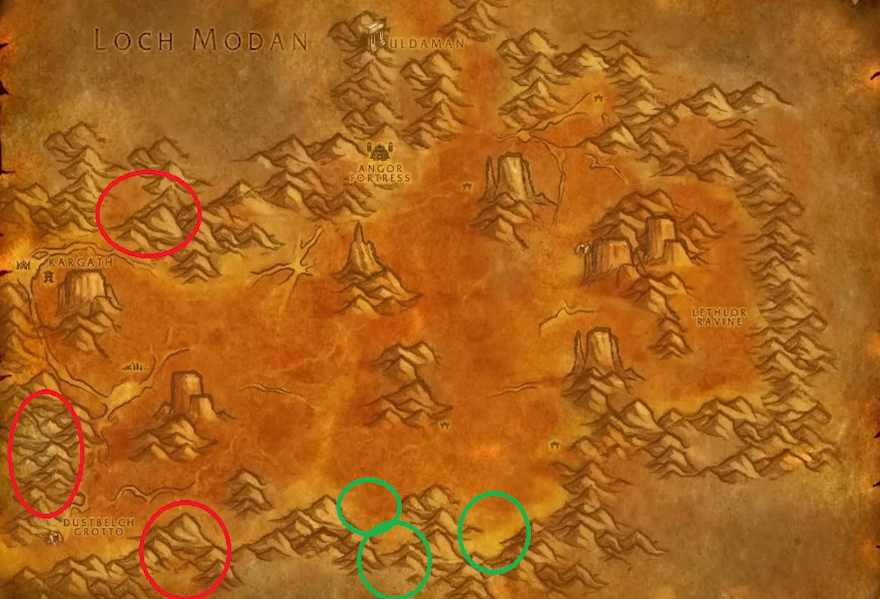 Location and Spots for Mage AoE Gold Farm Phase 2