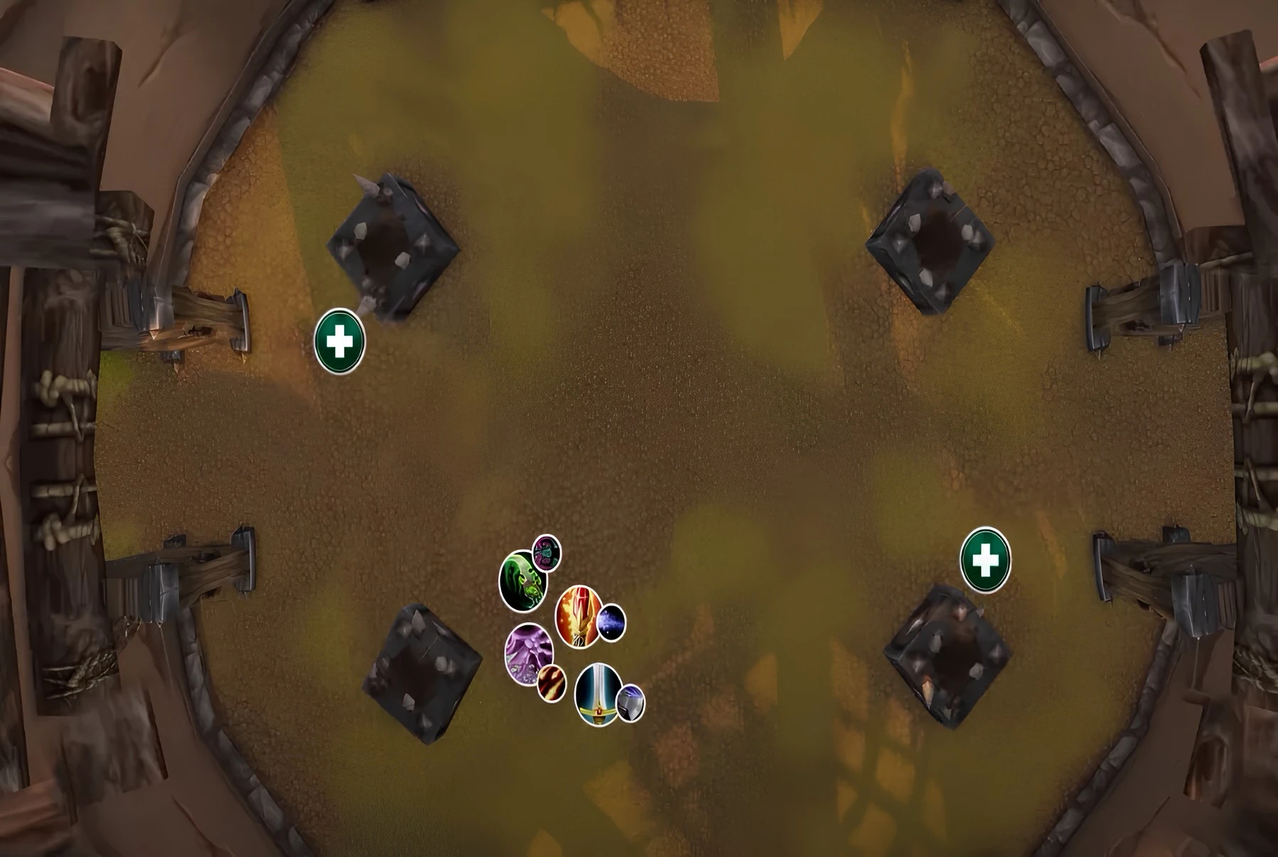 WoW Arena positioning and map geometry against different comps