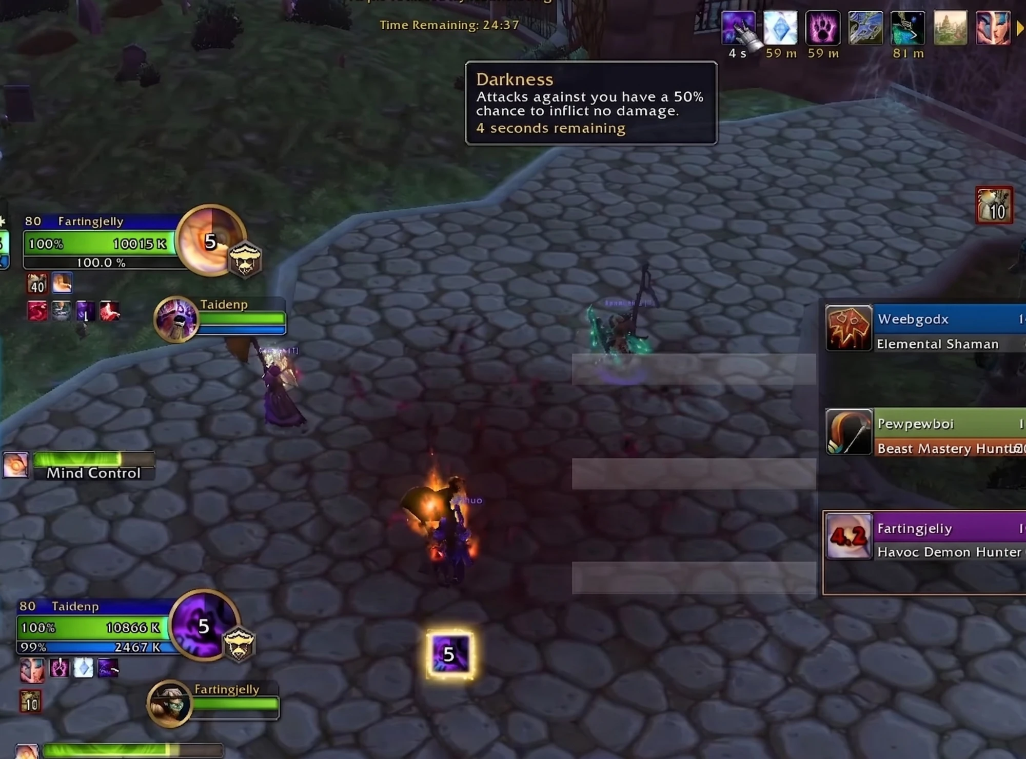 Midn Control and high-end utility plays in WoW Arena