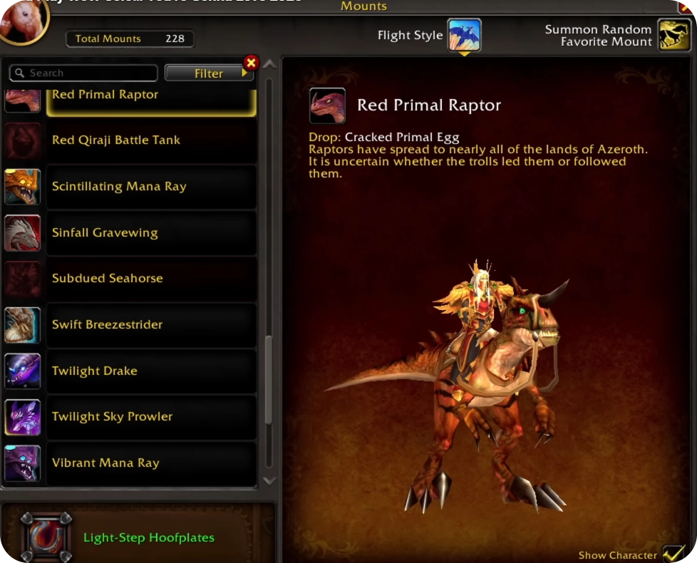 Red Primal Raptor