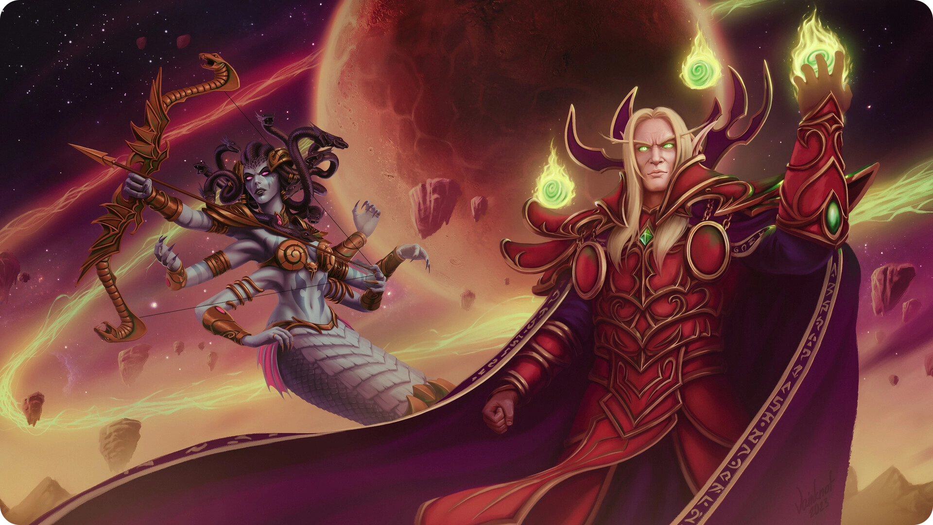 Lady Vashj and Kael'thas Sunstrider