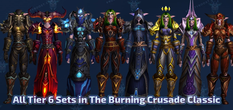 All Tier 6 sets in The Burning Crusade Classic — Black Temple tokens