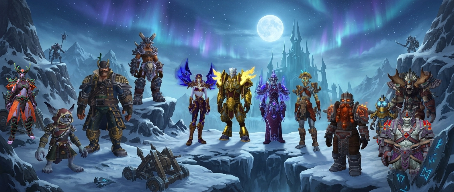 WoW Allied Races unlock guide — all twelve races on the character creation screen