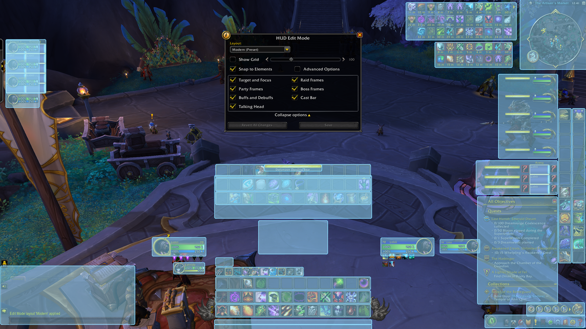 WoW controls and interface setup — movement keys, camera and Edit Mode