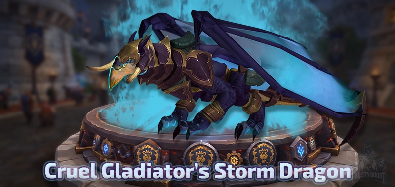 Cruel Gladiator's Storm Dragon — Legion Season 3 Gladiator Mount