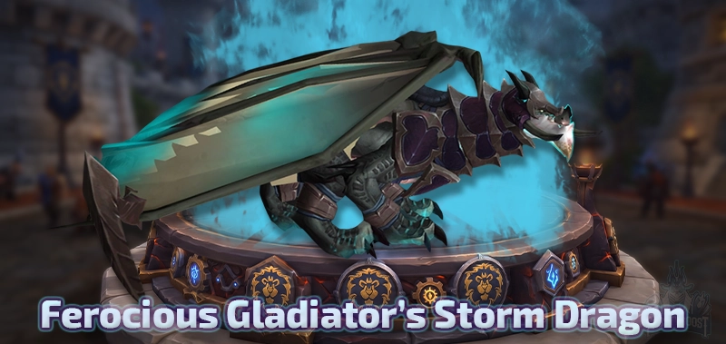 Ferocious Gladiator's Storm Dragon — Legion Season 4 Gladiator Mount