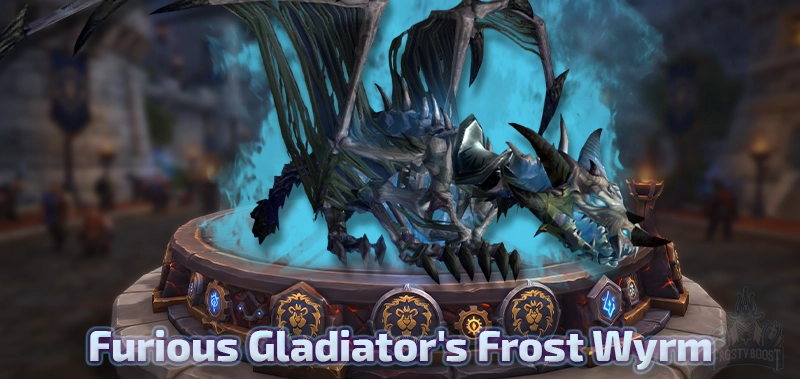 Furious Gladiator's Frost Wyrm — WotLK Season 2 Gladiator Mount