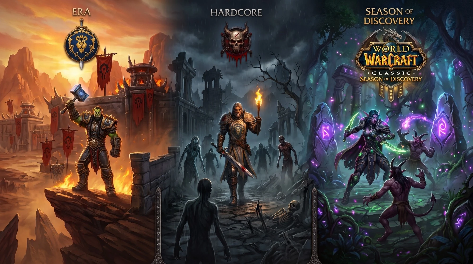 WoW Classic 1-60 leveling across Classic Era, Hardcore and Season of Discovery