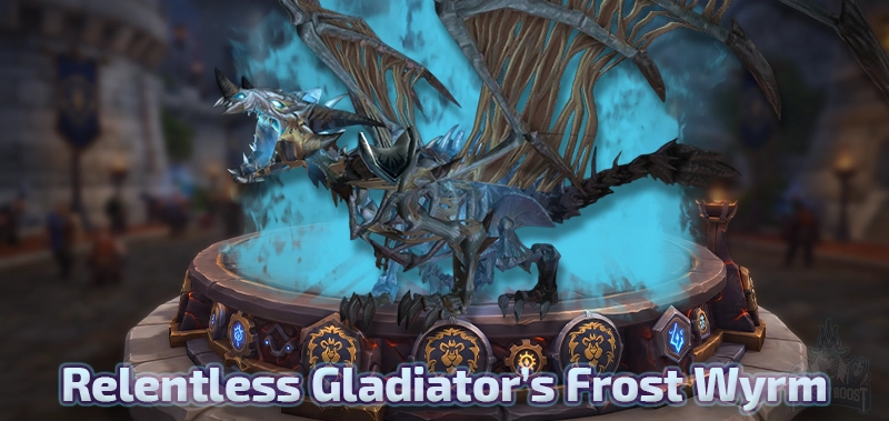 Relentless Gladiator's Frost Wyrm — WotLK Season 3 Gladiator Mount