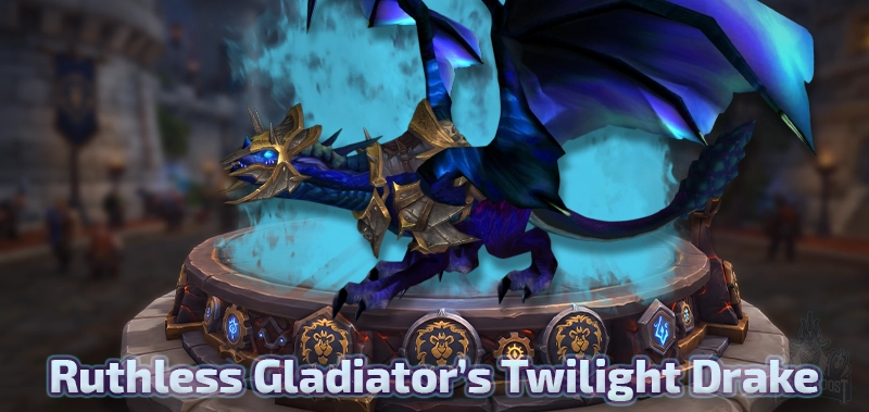 Ruthless Gladiator's Twilight Drake — Cataclysm Season 2 Gladiator Mount