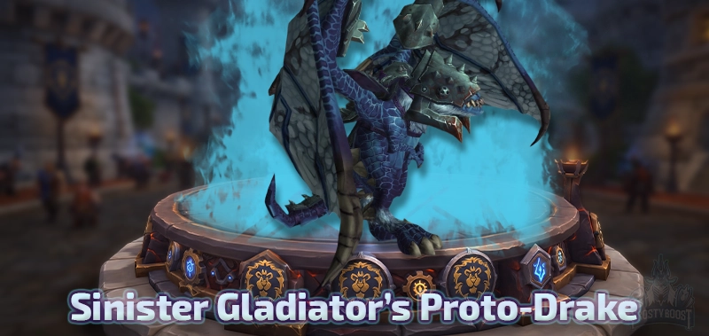 Sinister Gladiator's Proto-Drake — BfA Season 2 Gladiator Mount