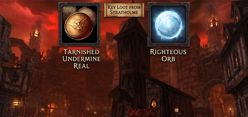 Tarnished Undermine Reals and Righteous Orbs — Stratholme solo farm in SoD