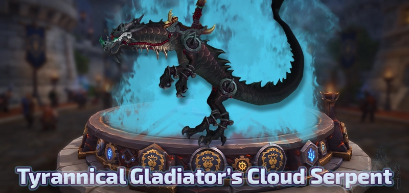 Tyrannical Gladiator's Cloud Serpent — MoP Season 2 Gladiator Mount