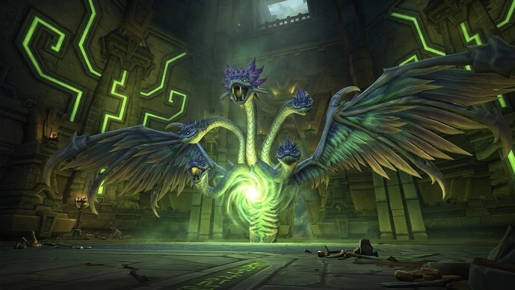 Ula'tek final boss of the Venomous Abyss — five-headed snake goddess