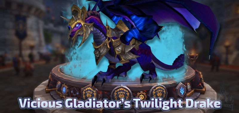 Vicious Gladiator's Twilight Drake — Cataclysm Season 1 Gladiator Mount