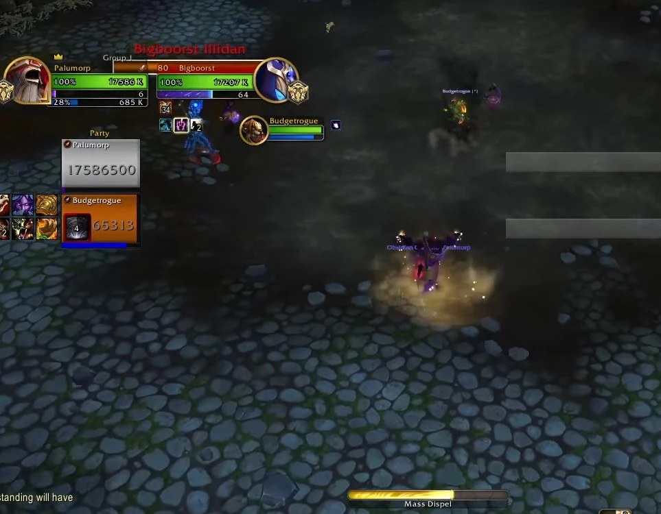 WoW Mass Dispel Utility