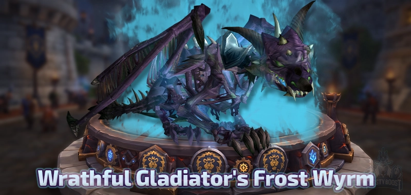 Wrathful Gladiator's Frost Wyrm — WotLK Season 4 Gladiator Mount