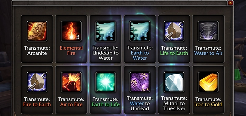 Alchemy transmutes — the best profession gold maker in SoD Phase 8