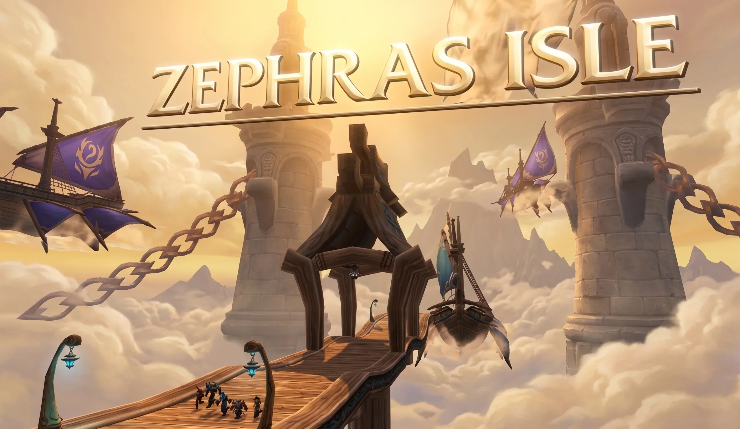 Zephras Isle — the Skyborne starting zone in World of Warcraft: Forever